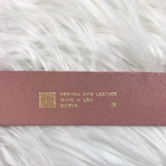 Pink and Gold Leather Belt - Picture 4 of 4